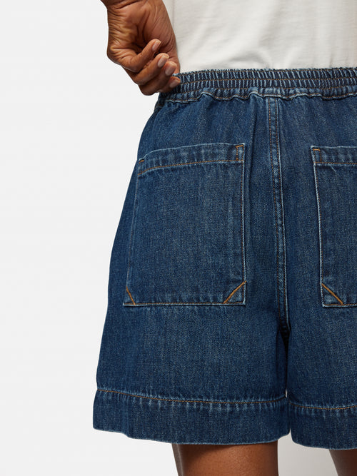 Denim Patch Pocket Shorts | Blue