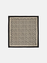 Reef Small Silk Twill Scarf | Monochrome