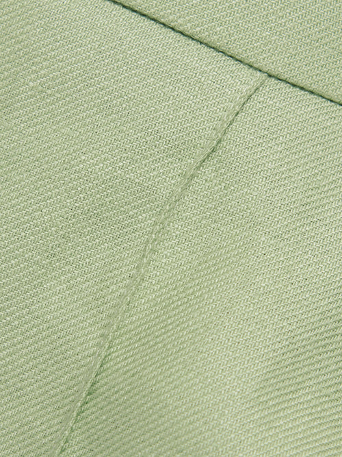 Irish Linen Twill Palazzo Trouser | Green