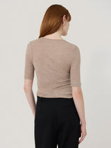 Merino Half Sleeve T-shirt | Stone