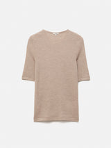 Merino Half Sleeve T-shirt | Stone