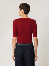 Merino Half Sleeve T-shirt | Red