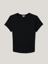 Fine Cotton Baby Tee | Black
