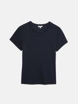 Fine Cotton Tee | Navy
