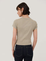 Fine Cotton Baby Tee | Grey