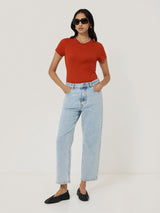 Fine Cotton Baby Tee | Orange