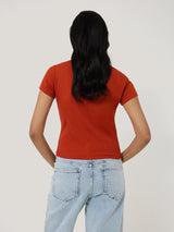 Fine Cotton Baby Tee | Orange