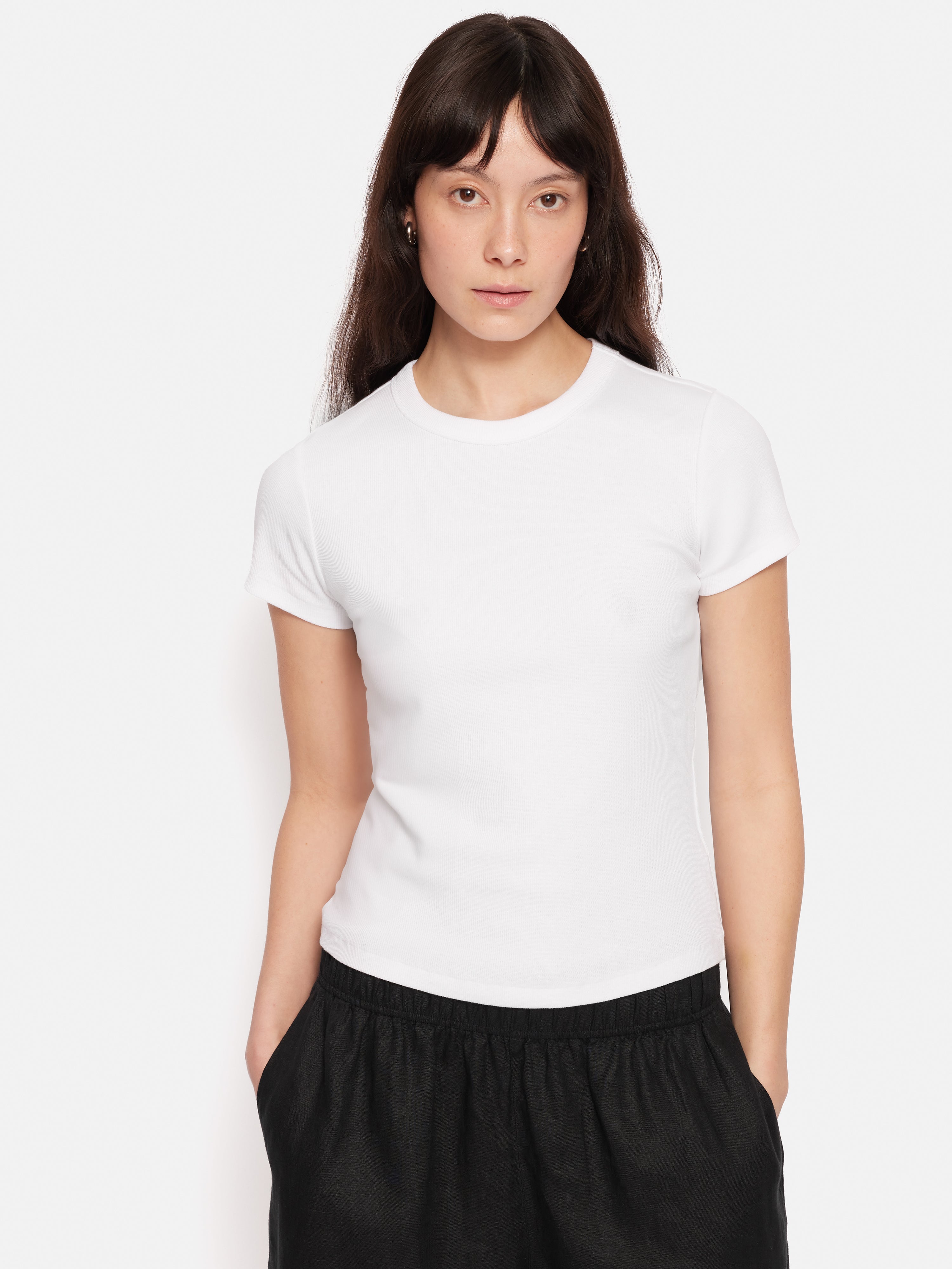 Jill Baby Tee in White main image 1