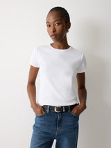 Fine Cotton Baby Tee | White