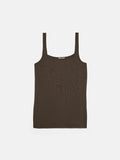 Square Neck Layering Tank | Brown