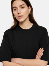 Cotton Riley T-Shirt Dress | Black