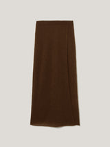 Soft Gauzy Knit Skirt | Brown