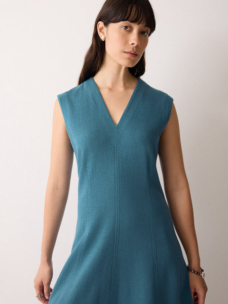 jigsaw blue dress Hammered Satin Midi Dress