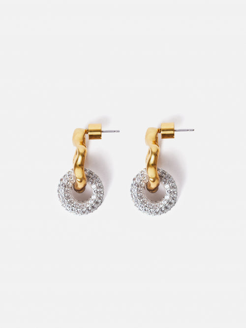 Sparkle Loop Earring | Gold