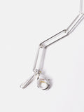Paper Clip Chain Necklace | Silver