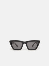 Shere Angled Cats Eye Sunglasses | Black