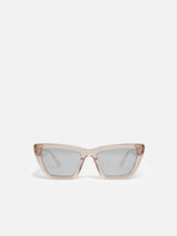 Shere Angled Cats Eye Sunglasses | Peach
