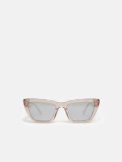 Shere Angled Cats Eye Sunglasses | Peach