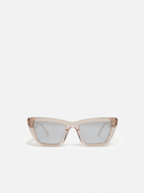 Shere Angled Cats Eye Sunglasses | Peach