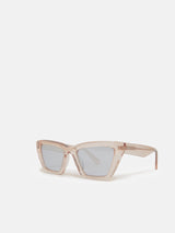 Shere Angled Cats Eye Sunglasses | Peach