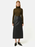 Leather Maxi Skirt | Black