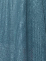 Silk Linen Gauze Maxi Dress | Blue