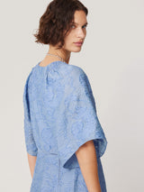 Textured Jacquard Dress | Blue