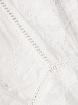 Textured Jacquard Dress | White
