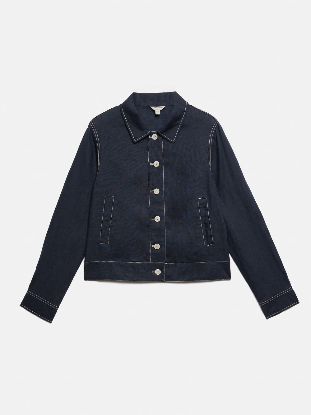 Cropped Linen Jacket