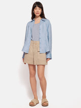 Linen Casual Shirt | Blue