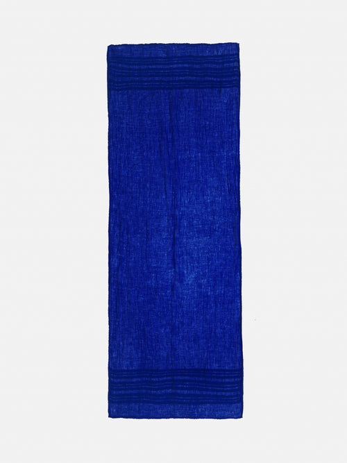 Linen Woven Scarf | Blue
