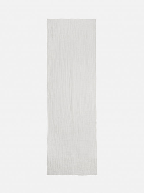 Linen Woven Scarf | White