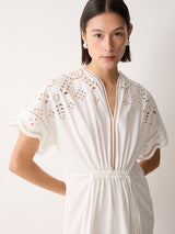Broderie Kaftan | White