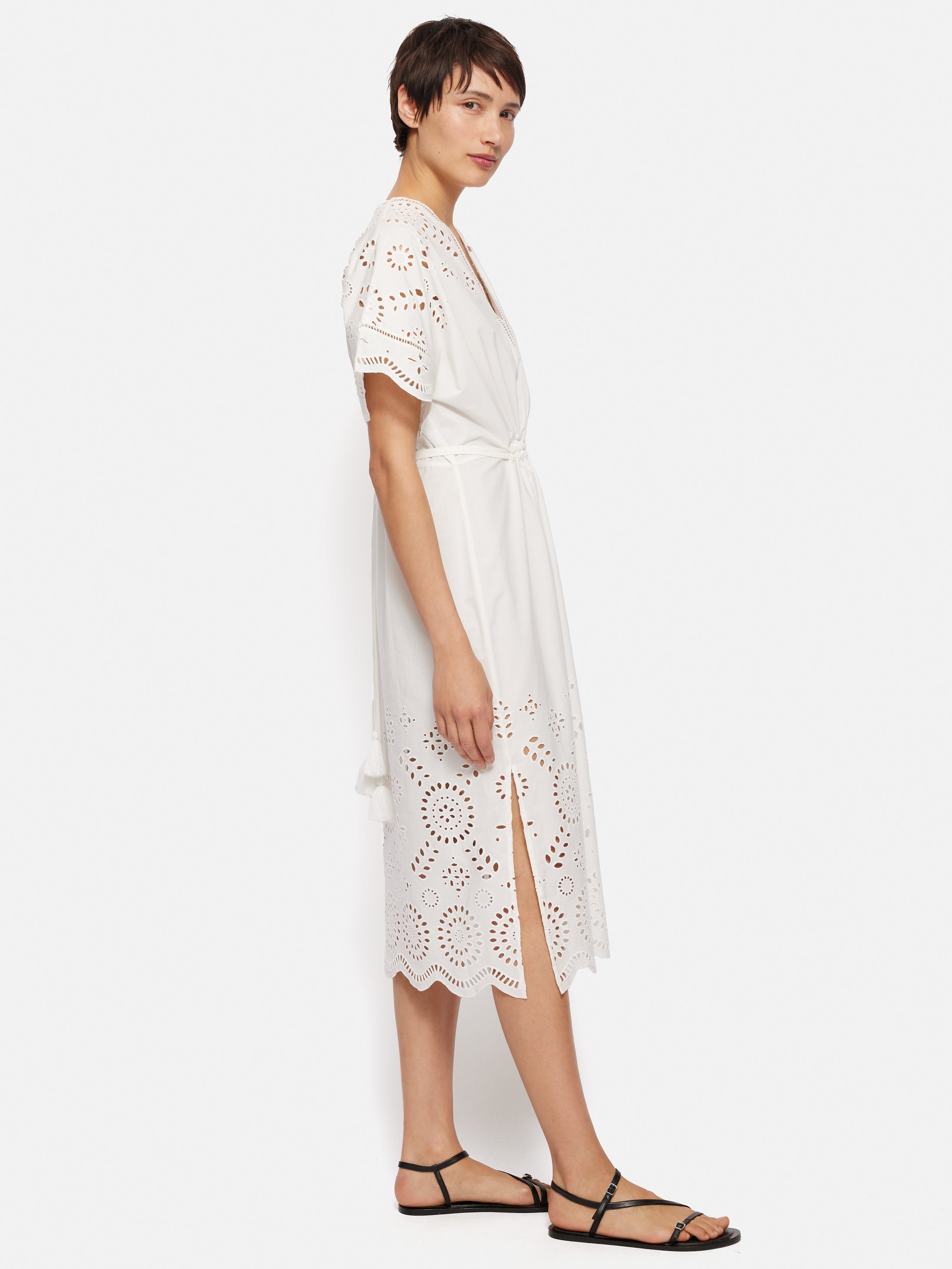 Broderie Kaftan White Jigsaw