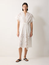 Broderie Kaftan | White