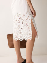 Broderie Kaftan | White