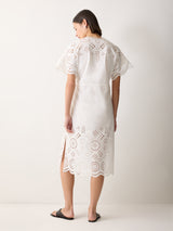 Broderie Kaftan | White