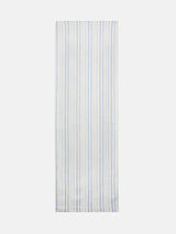 French Linen Stripe Scarf | Blue