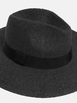 Straw Fedora | Black