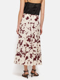 Silhouette Peony Midi Skirt | Cream