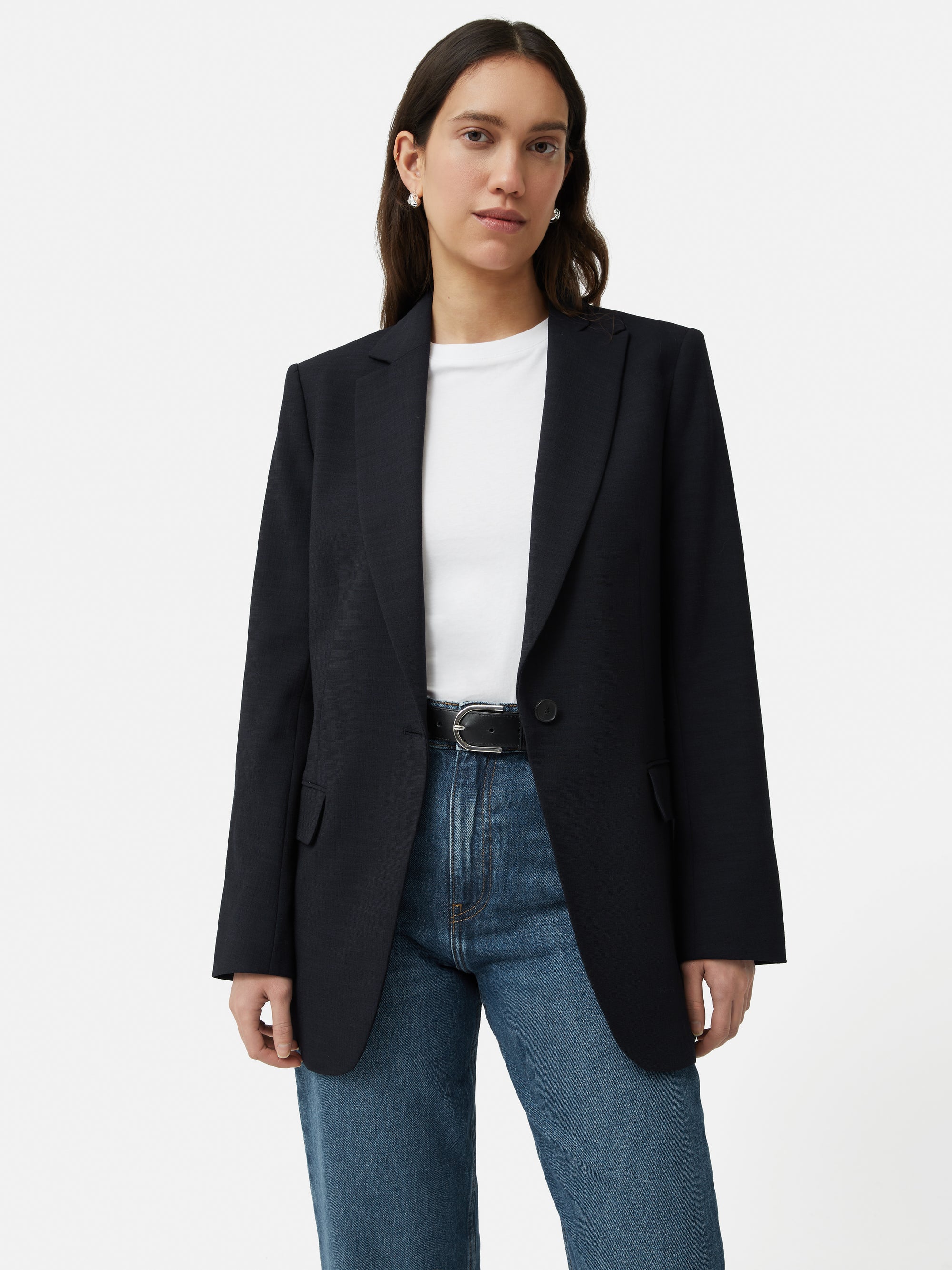 jigsaw Crosshatch Knox Blazer Navy Hotsell Clothing
