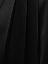 Pleated Midi Skirt | Black