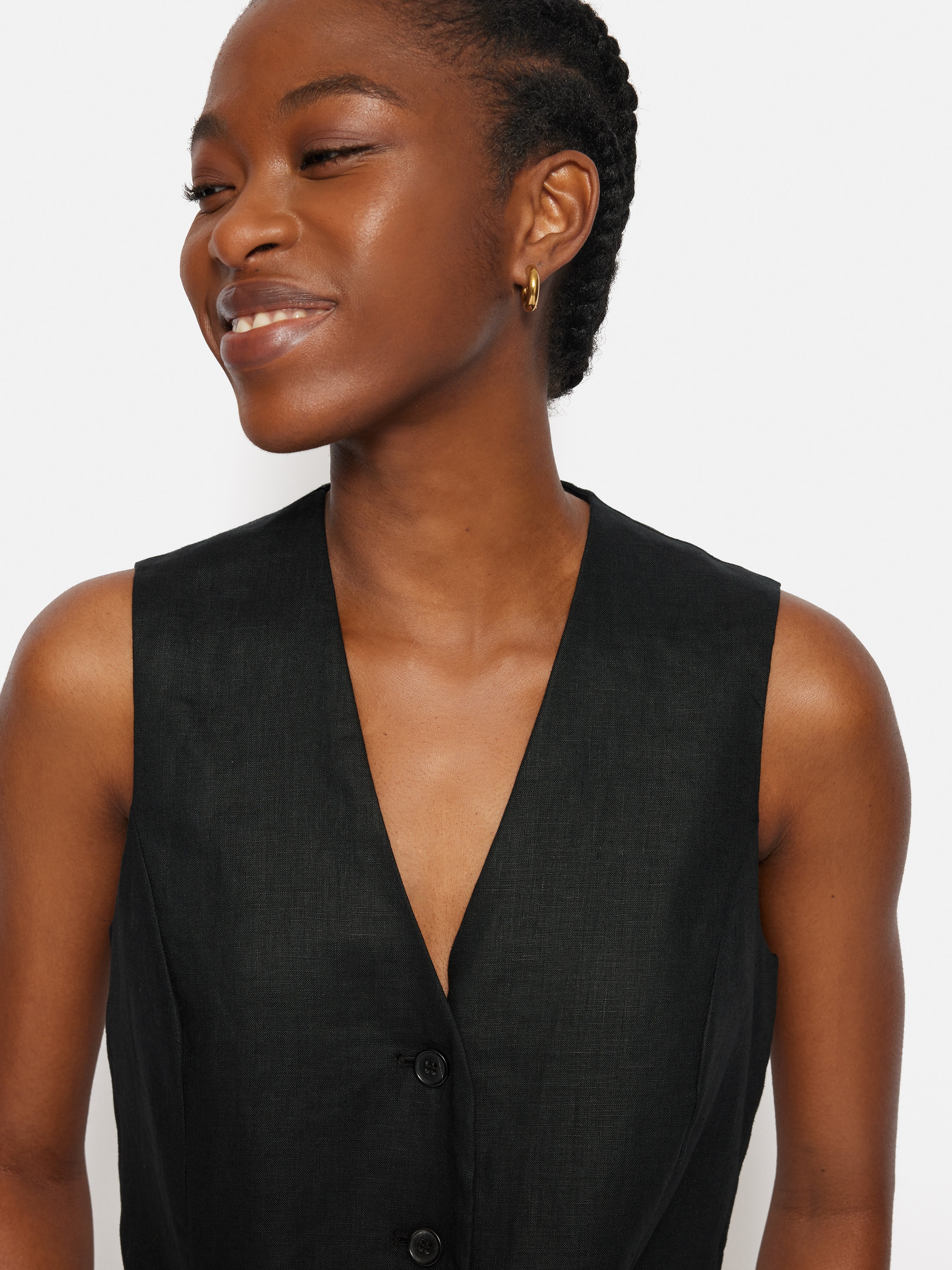 3546 Cinnamon Tie Waist Coat 