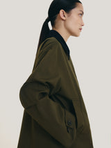 British Millerain Cotton Jacket | Green