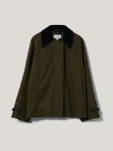 British Millerain Cotton Jacket | Green