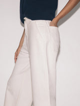 Hampstead Wide Leg Jean | White