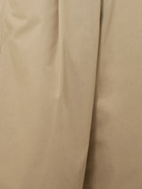 Wide Leg Cotton Trouser | Stone