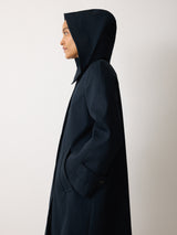 British Millerain Cotton Rain Mac | Navy