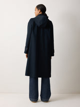 British Millerain Cotton Rain Mac | Navy