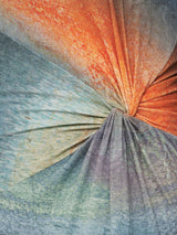 Glazed Abstract Twist Dress | Blue